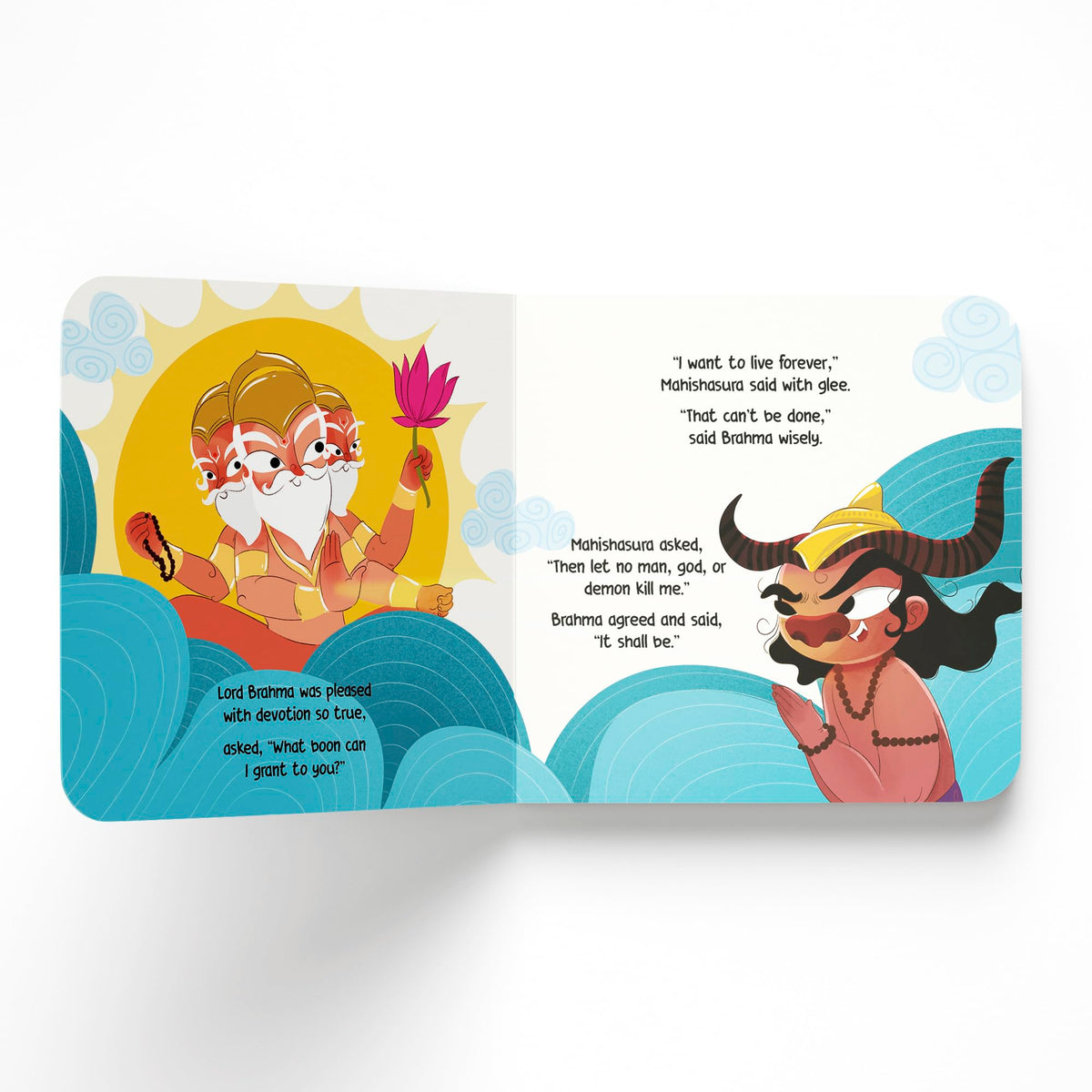 Goddess Durga and Mahishasura: Tales of Hindu Gods and Goddesses: An Illustrated Board Book for Kids | Story Book on Durga | Ages 5+ [Select Learning]
