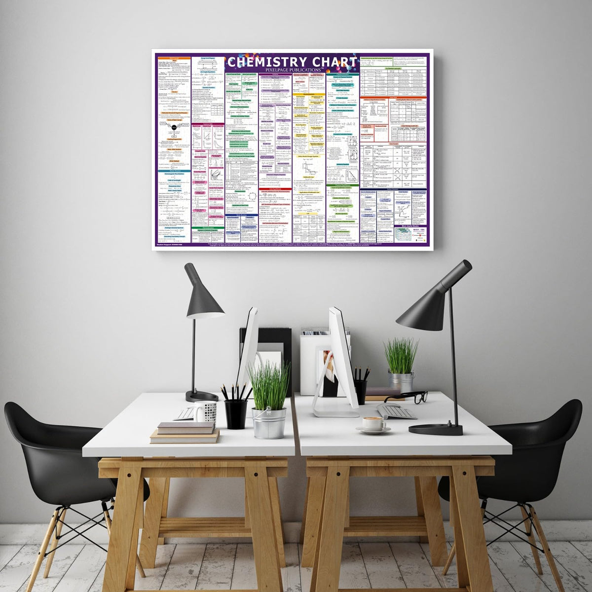 PIXELPAGE PUBLICATIONS Chemistry Concept and Formulas Wall Chart For Various Exams NEET JEE UPSC And Competitive Exams Formulae Facts Tables Graphs Quick Revision Wall Chart