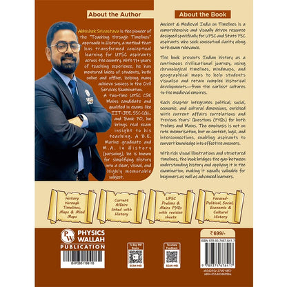 PW UPSC Books 2026 – Ancient & Medieval Indian History Handwritten Notes for UPSC Prelims & Mains GS Paper 1 | Timelines, Maps & Mind Maps | By Abhishek Srivastava Sir | Timelines Series