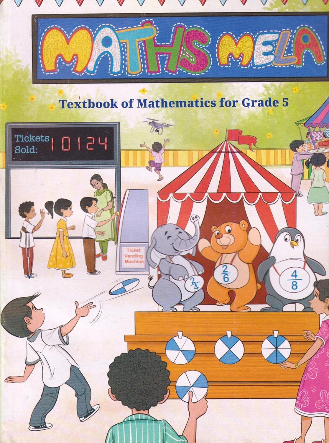 NCERT Class 5 Textbook Set (Pack of 4) – Veena, Santoor, Maths Mela & Our Wondrous World | Latest 2025–26 Edition | Hindi, English, Maths & EVS Books for Class 5 | Updated Curriculum