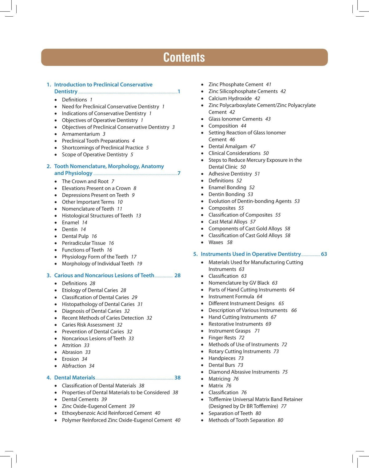 Textbook of Preclinical Conservative Dentistry, 4/E for 2nd Year BDS Students | Dental Caries, Materials, Cast Metal, Amalgam and Composite Restorations | Viva Questions and Glossary