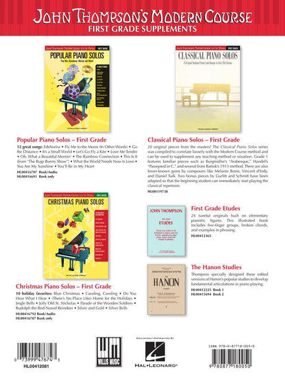John Thompson's Modern Course for the Piano - First Grade (Book Only): First Grade - English