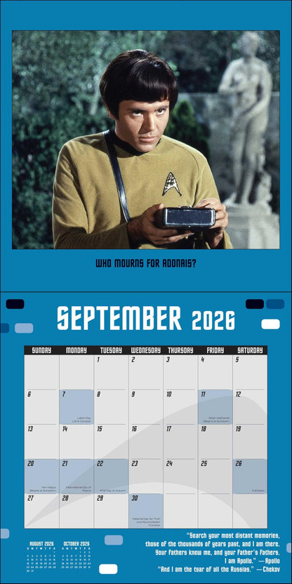 Star Trek 2026 Wall Calendar: The Original Series