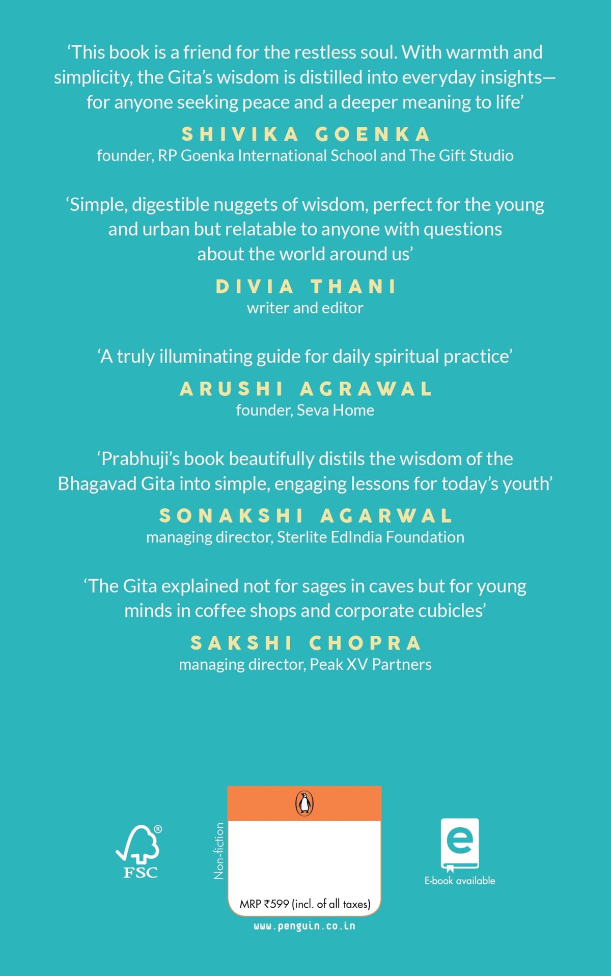 Gita for the Young and the Urban: Unplug from the Noise, Tune into Your Soul