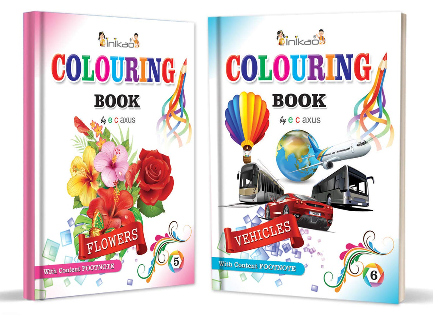 Colouring Books For Kids | Pack of 12 Copy Coloring Activity Book Collections for 3+ Years Children by InIkao (12 Books) : ( beginners step towards drawing ) 