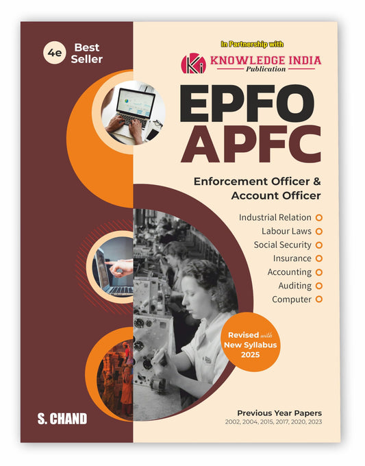 UPSC EPFO APFC (EO/ AO/ APFC) Exam Book 2025 - 2026 Best for (Enforcement Officer/ Account Officer/ Assistant Provident Fund Commissioner) | PYQ ... (In English) - S Chand Latest Exams Books