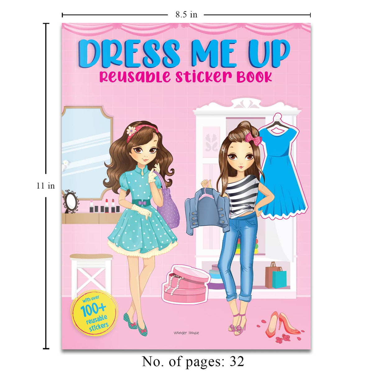 Dress Me Up Reusable Sticker Book For Children