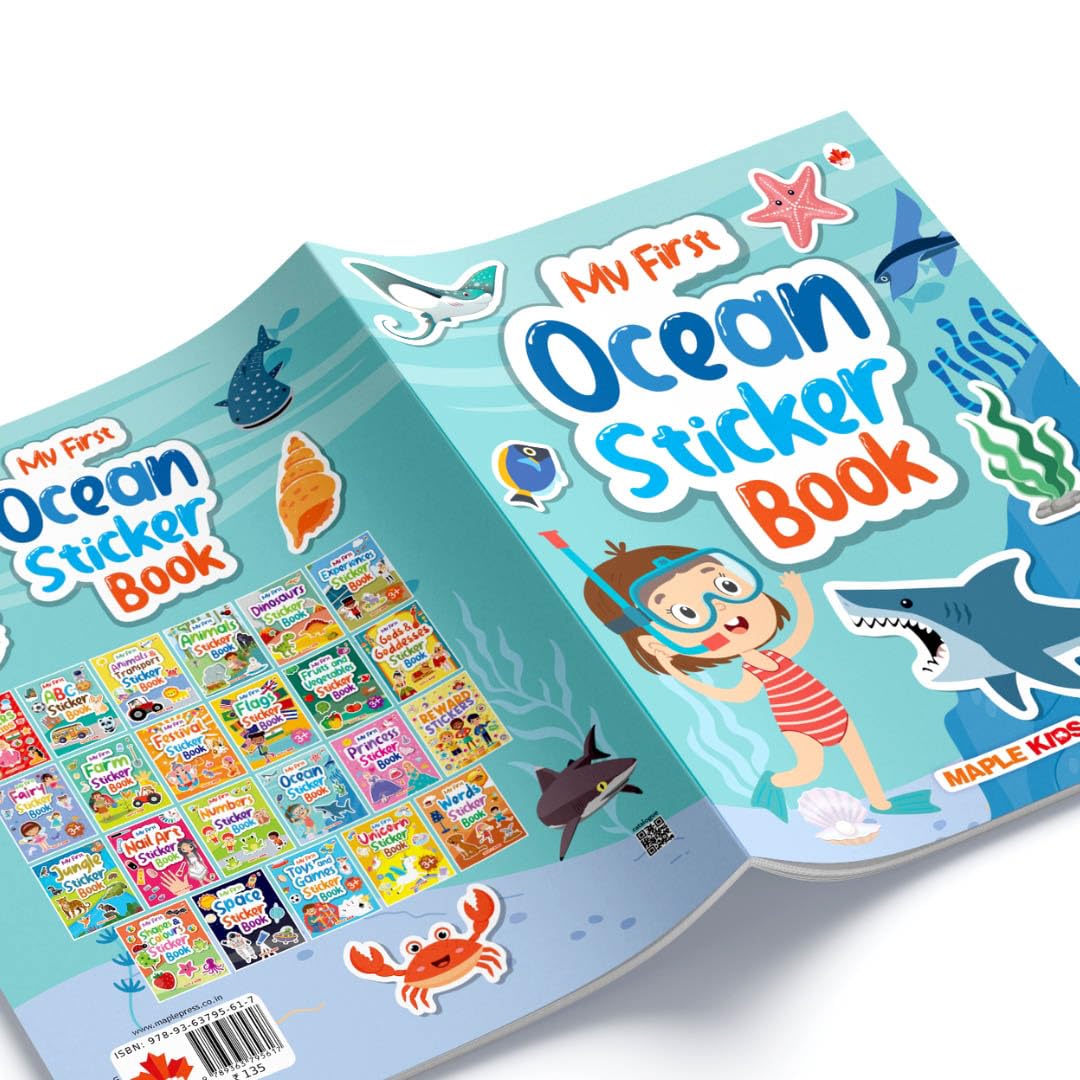My First Sticker Book - Ocean - Activity Book for Kids - Stickers for Children - Age 3+ Years