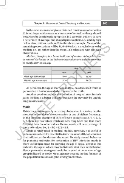 Mahajan's Methods in Biostatistics for Medical Students and Research Workers, 11/E | New Chapters on Nonparametric Tests and Kaplan-Meier Survival Analysis | Chapter-wise Question Bank: 1