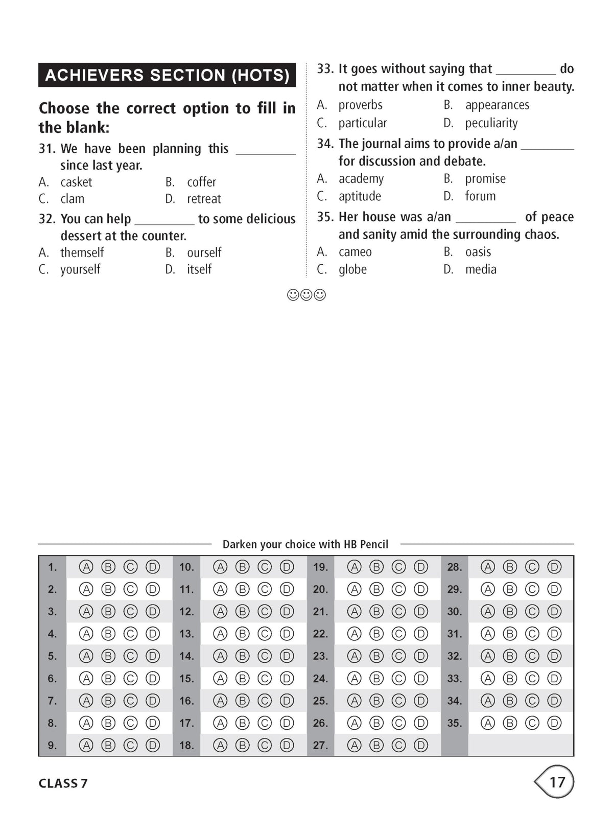 MTG International English Olympiad (IEO) Workbook Class 7 - Chapter-wise MCQs with Achievers Section - SOF Olympiad Books For 2026-27 Exam