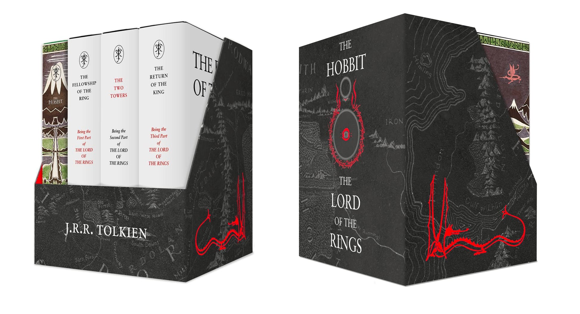 THE MIDDLE-EARTH TREASURY: The Hobbit & The Lord of the Rings [Boxed Set edition] book cover