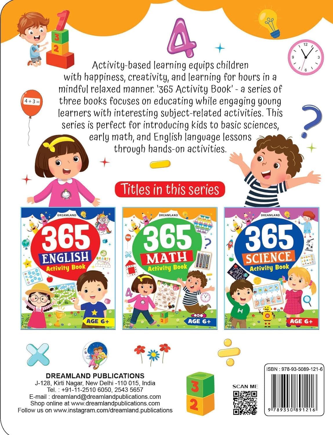 365 Maths Activity Book for Kids Ages 5-10 | Fun Math Workbook with Addition, Subtraction, Multiplication & Division | Interactive Activities to Build Confidence & Core Skills