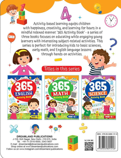 365 Maths Activity Book for Kids Ages 5-10 | Fun Math Workbook with Addition, Subtraction, Multiplication & Division | Interactive Activities to Build Confidence & Core Skills