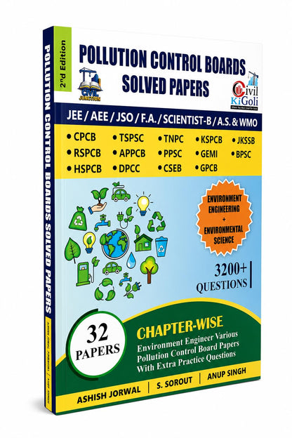 Pollution Control boards PVQ 3200+ Questions 32 Solved Papers