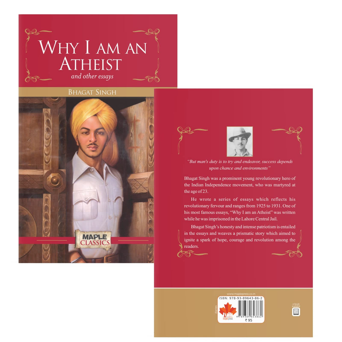 Best of Indian Independence (Set of 3 Books) - Why I am an Atheist, Annihilation of Caste and Nationalism - Bhagat Singh, BR Ambedkar, Rabindranath Tagore