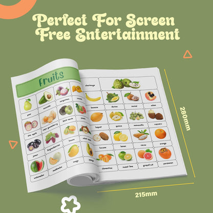 Pegasus 400+ Ultimate Stickers Book for Children - Fruits and Vegetables for 3+ Years Kids | Stickers for Classroom Activity