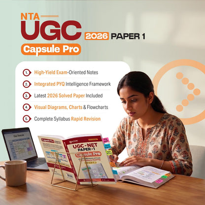Arihant UGC NET/JRF/SET Paper 1 Capsule Pro | Teaching & Research Aptitude | Complete Syllabus, PYQs & 2026 Solved Paper | Advanced Notes for Smart Prep | English Medium