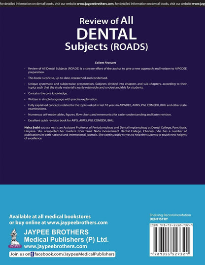 Roads:Review Of All Dental Subjects