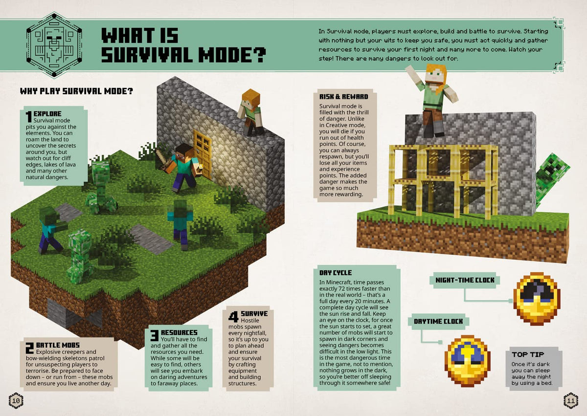 All New Official Minecraft Survival Handbook: The Latest Updated & Revised Essential 2022 Official Guide Book for the Best Selling Video Game of All Time - Perfect for Kids and Teens