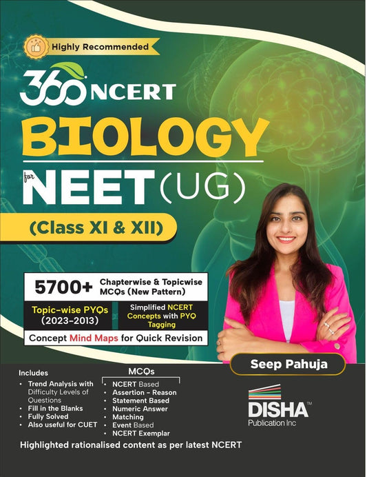 360 NCERT Biology for NTA NEET (UG) & Class 11 - 12 with Previous Year Solved Questions | Detailed Theory with 6 Level of Practice Exercise Biology 