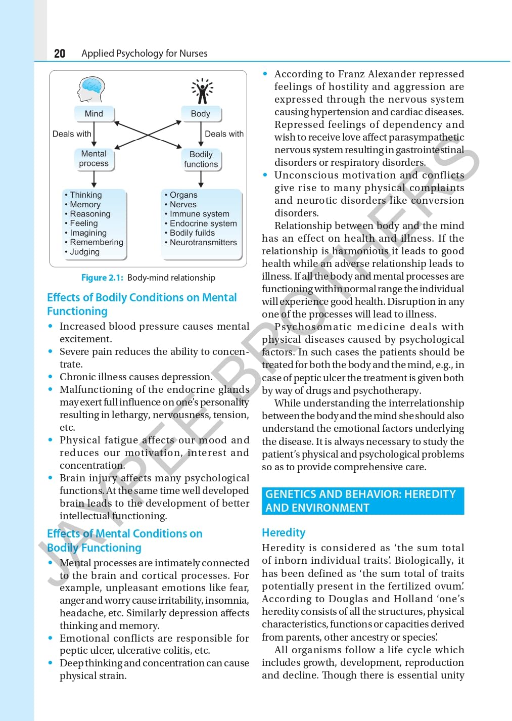 Applied Psychology for Nurses, 6/E - Textbook for BSc Nursing 1st Semester | As per Revised INC Syllabus | Chapter-wise Question Bank, Comparative Tables and Flowcharts for Semester Exam