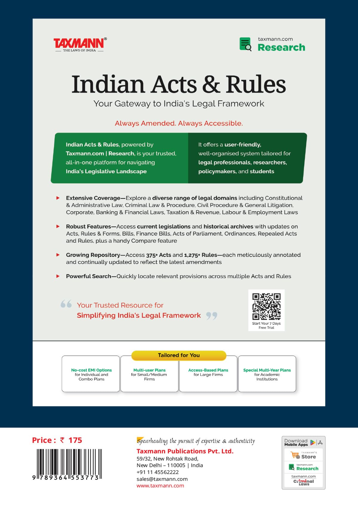 Taxmann's Digital Personal Data Protection Act 2023 with Digital Personal Data Protection Rules 2025 [Bare Act with Section Notes] – Clear | Updated | Practical One-stop Reference to DPDP
