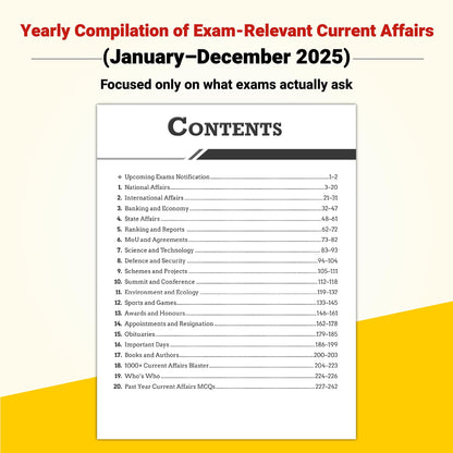 PW Yearly Current Affairs Magazine January to December 2025 By Krati Singh (English Edition) | For SSC, Banking, Teaching, Railway, Defence & Other Competitive Exams 2026-27