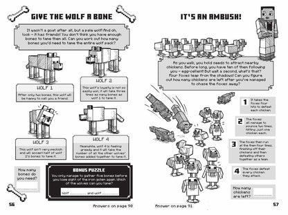 Minecraft Brain Games: An official illustrated Minecraft children’s puzzle book – perfect for kids into video games aged 7, 8, 9, 10 and 11 – new for 2025!
