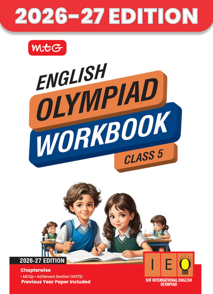 MTG International English Olympiad (IEO) Workbook Class 5 - Chapter-wise MCQs with Achievers Section - SOF Olympiad Books For 2026-27 Exam
