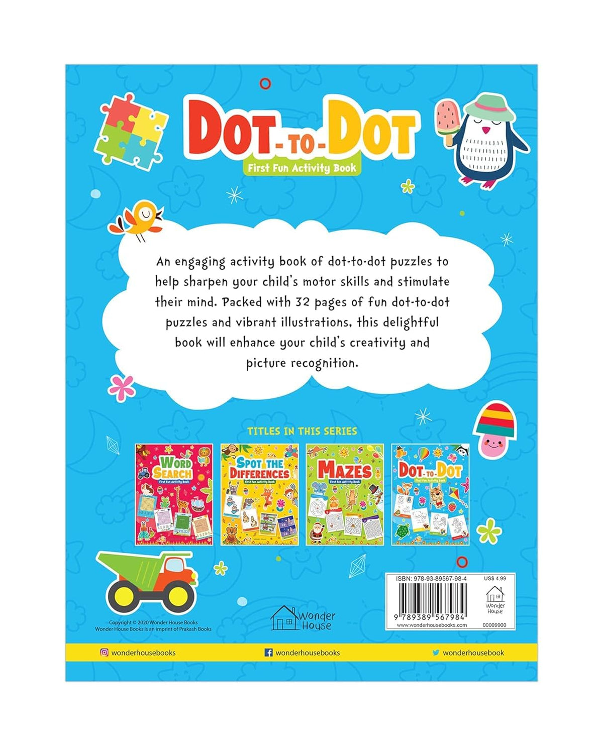 Dot To Dot | First Fun Activity Book For Kids | Beginner Connect-The-Dots Puzzles | Ages 4–7 | 2+ Hours Of Creative Play