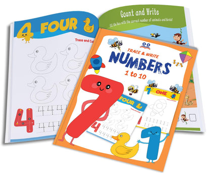 Tracing Books for Kids | Pencil Control Activity Book for Kids [4 Books] | Premium Quality Writing Practice Books - Alphabet ABC (Capital & Small Letters), Numbers, Lines & Pattern | Ages: 2 - 5 Years