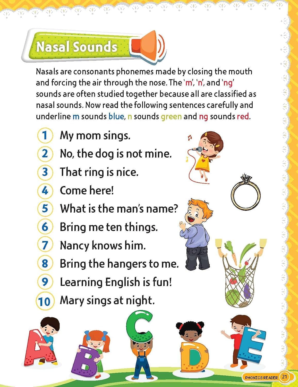 Phonics Reader 5 Books Pack for Children Age 3 -10 Years -Alphabet Sounds, A to Z, Short and Long Vowel Sounds, Word Families Short and Long Vowel Sounds, Blends and Combination Sounds, Tricky Words