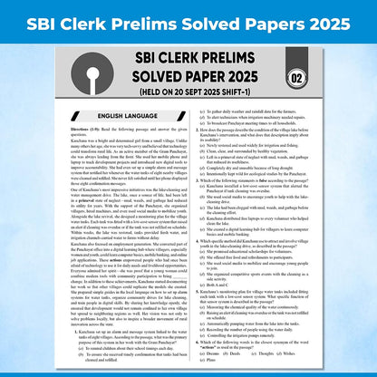 PW 24 SBI Clerk Prelims & Mains Previous Year Solved Papers (Till Nov 2025) with 15 Online CBT Tests For 2026 Exam | 3500 PYQ Questions | Fully Solved