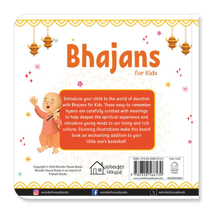 Bhajans for Kids – Illustrated Devotional Song Book for Children: Popular Bhajans in English, Hindi & Sanskrit with Easy Meaning | Introduces Indian ... in Three Languages (Illustrated Prayer Books)