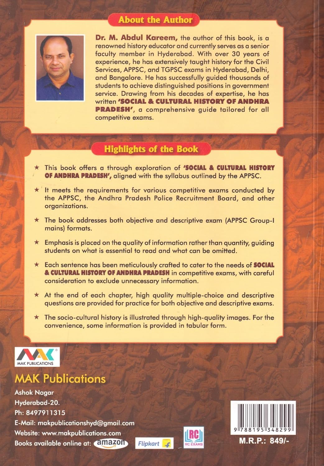 AP Social & Cultural History of Andhra Pradesh | From The Stone Age To The State Bifurcation | Latest Edition 2026 | By Abdul Kareem Sir (English Medium)