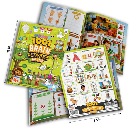 Activity Book for 4 Year Old | Best Selling 1001 Brain Booster Books for 4+ Year Old Children | Kids Activity Book - Puzzles, Mazes, Colouring, Dot-To-Dot, Matching, Seek & Find, Spot the Difference