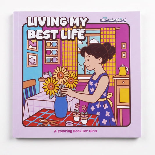 Living My Best Life – A Cozy Coloring Book for Adults & Teens ,Relaxing Cozy Girl Moments, Positive Illustrations & Stress-Free Coloring (Cozy Series)