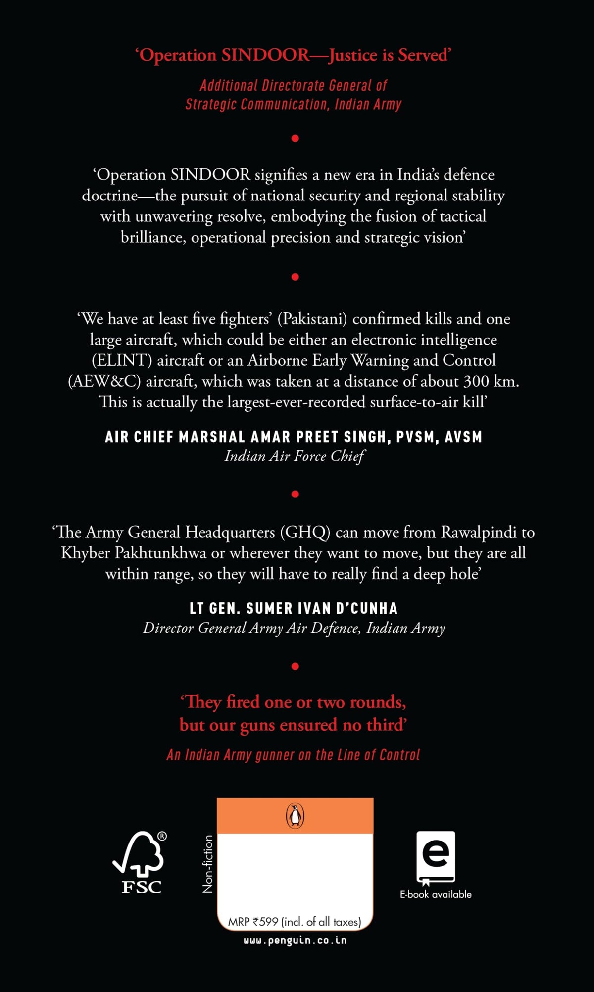 Operation SINDOOR: The Untold Story of India's Deep Strikes Inside Pakistan (The Most Definitive Account of Operation SINDOOR by Former DG Defence Intelligence Agency)