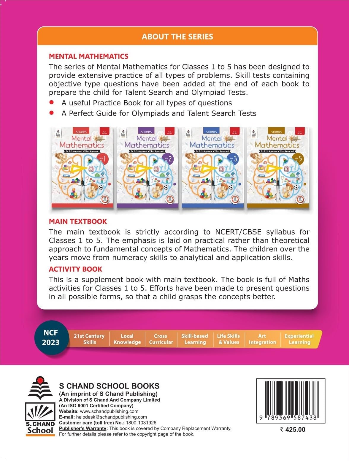 S Chand Mental Mathematics Class 4 (Mental Math) – Math Activity Book | Maths Olympiad | Kids Math Practice | Basic Math Learning | Fast & Speed Calculation Maths | Primary Mathematics for Kids | Olympiad Books For 2026-27 Exam