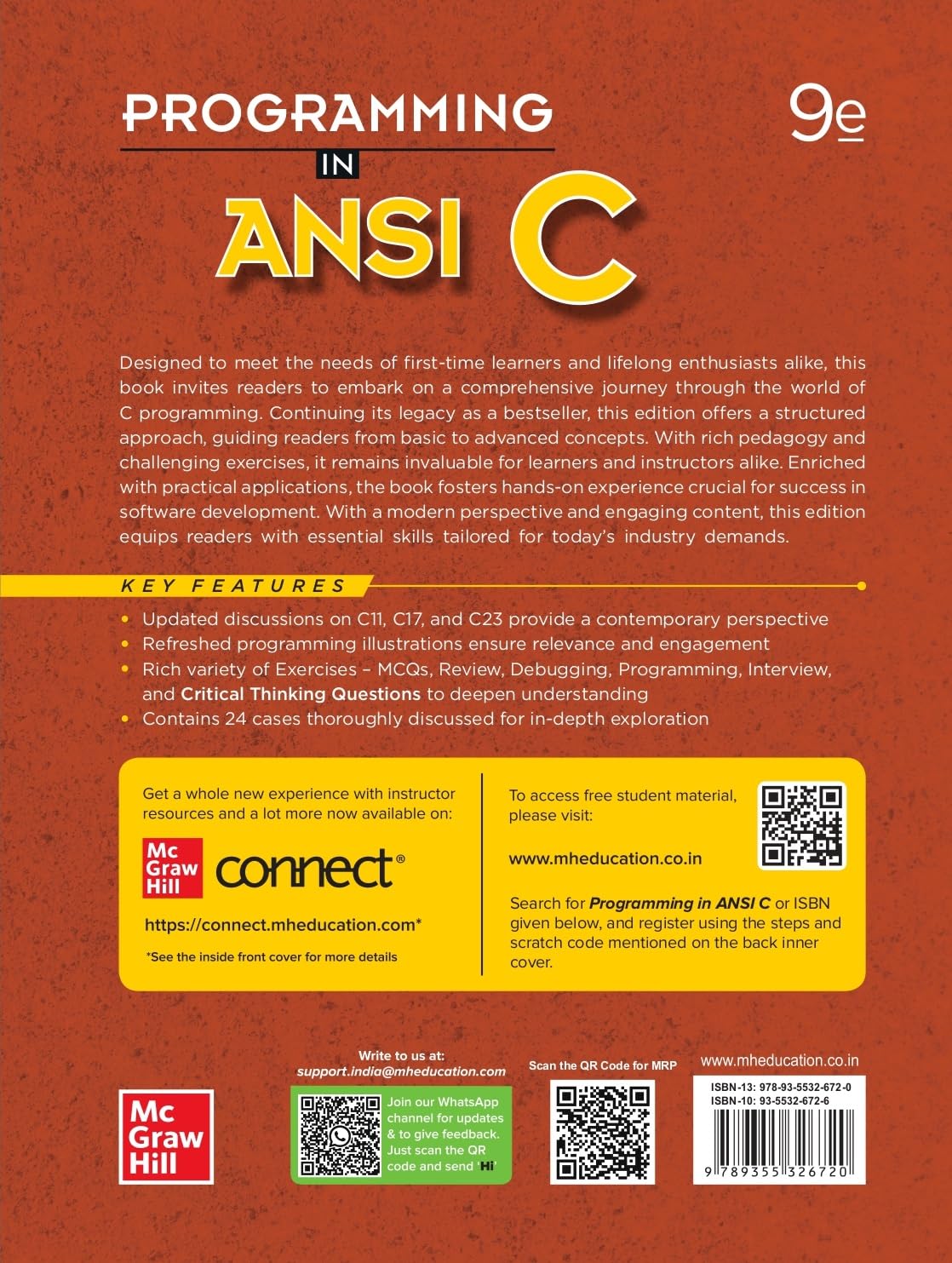 Programming in ANSI C | 9th Edition | Balagurusamy