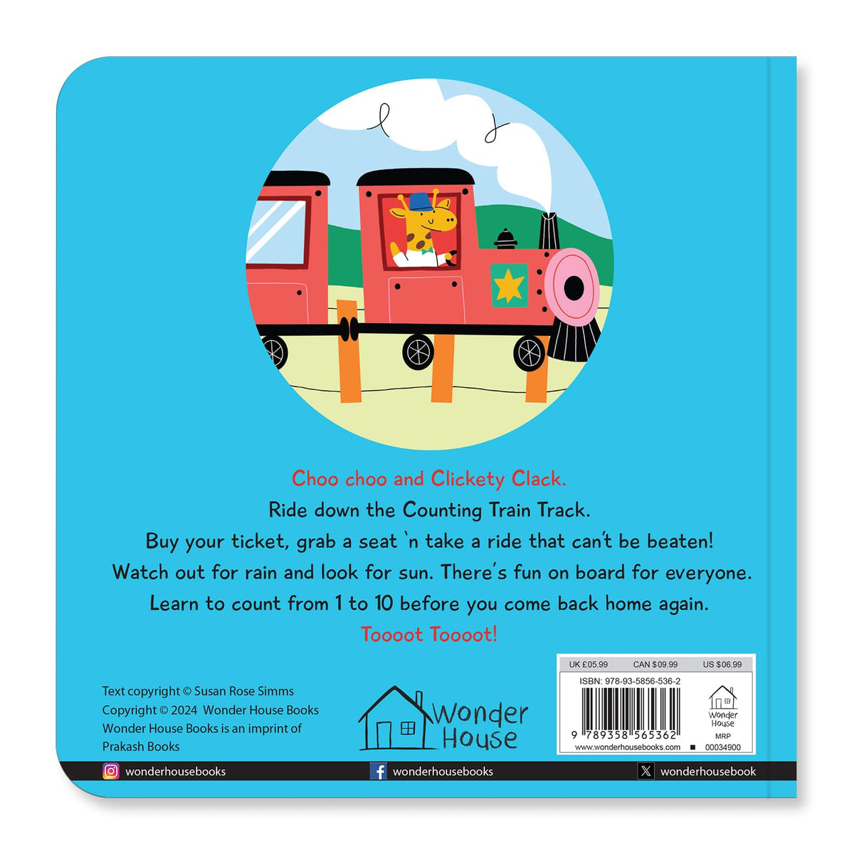Counting Train Track – Choo Choo and Clickety Clack: A Fun Rhyming Board Book to Learn Numbers 1–10 with Trains, Tracks & Counting Fun | Bright ... for Toddlers & Preschoolers | Ages 2–5 Years