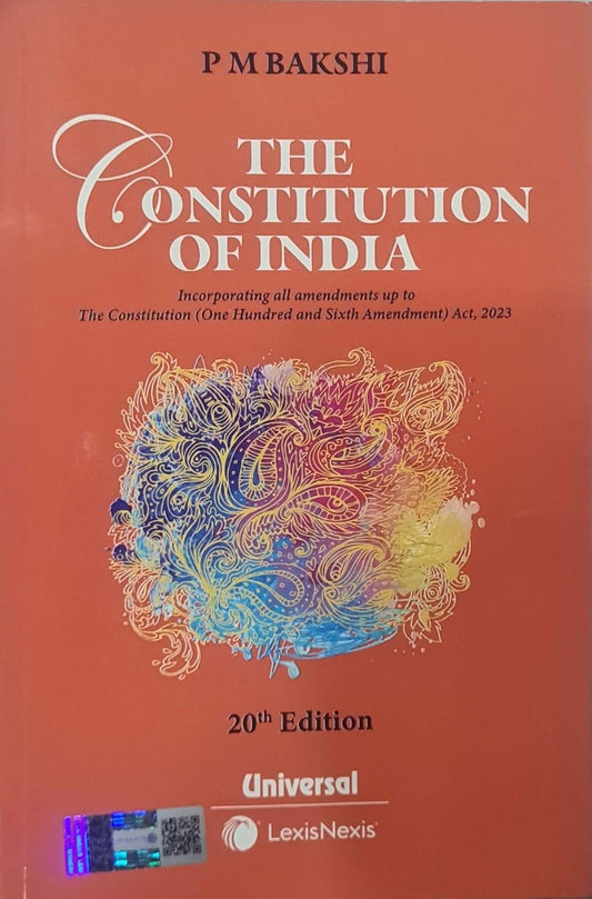 The Constitution of India - PM Bakshi - 20th/Ed. - BIG BOOK - 2025/Ed. [ORIGINAL BOOK with HOLOGRAM & TOP GRADE PAPER & PRINT]