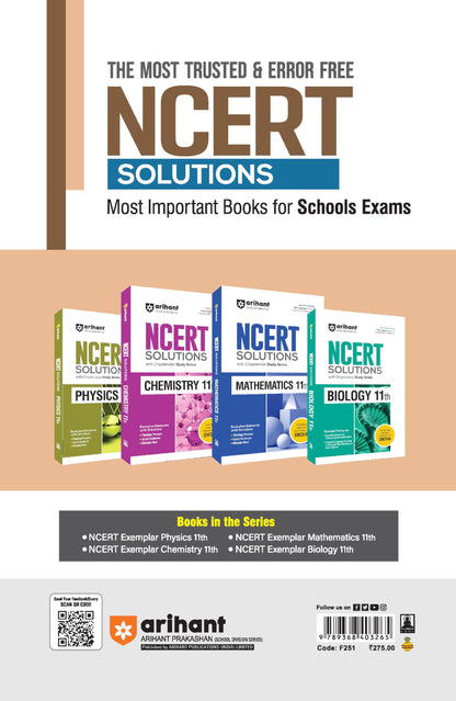 Arihant NCERT Exemplar Chemistry 11th Latest Rationalized Edition | Problems & Solutions with Exclusive Elements | Thinking Process, Concept Insight, Mistake Alert | For Exam 2026-27
