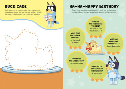 Hip Hip Hooray, Happy Birthday!: A Sticker Activity Book (Bluey)
