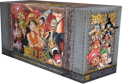 One Piece Manga Box Set Volumes 47–70 + Roronoa Zoro Wano Action Figure 17cm | Anime Collector Combo