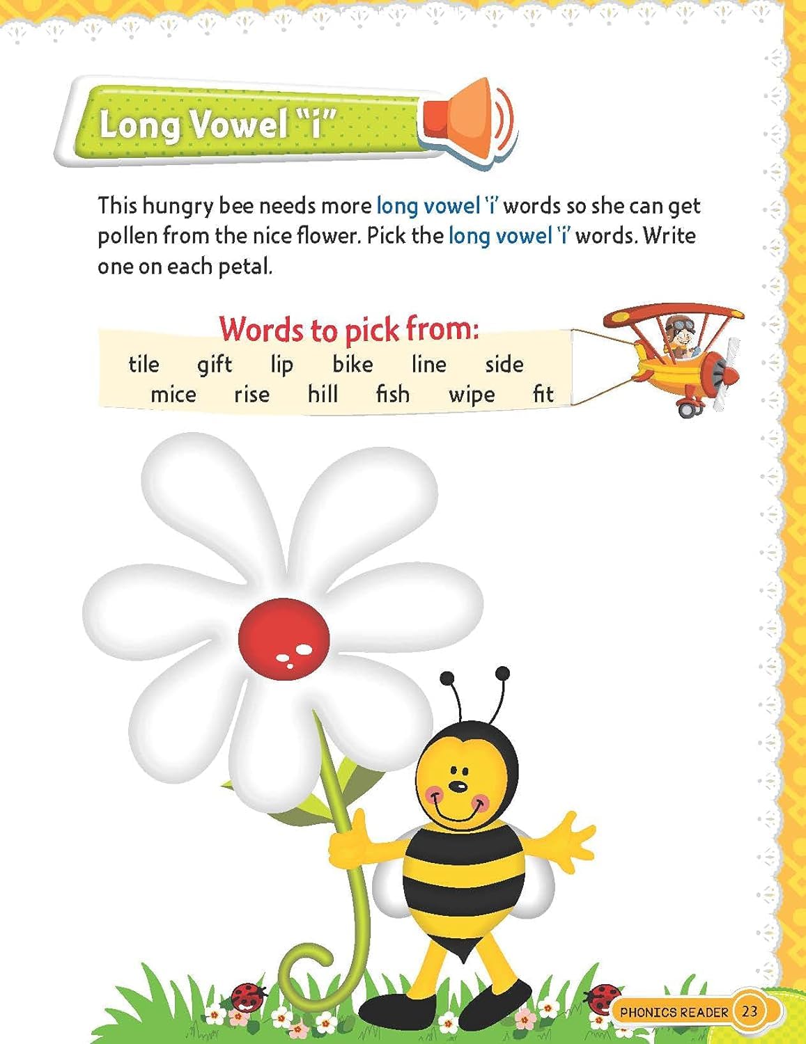 Phonics Reader 5 Books Pack for Children Age 3 -10 Years -Alphabet Sounds, A to Z, Short and Long Vowel Sounds, Word Families Short and Long Vowel Sounds, Blends and Combination Sounds, Tricky Words