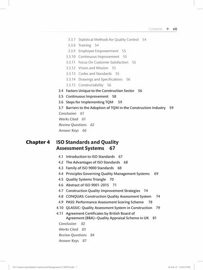 Construction Quality Management and Control |1st Edition | - Pearson