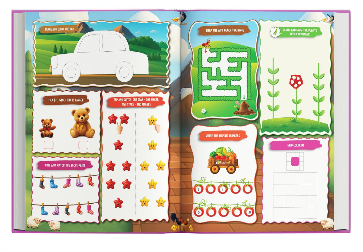 Activity Book for 3 Year Old | Best Selling 1001 Brain Booster Books for 3+ Year Old Children | Kids Activity Book - Puzzles, Mazes, Colouring, Dot-To-Dot, Matching, Seek & Find, Spot the Difference