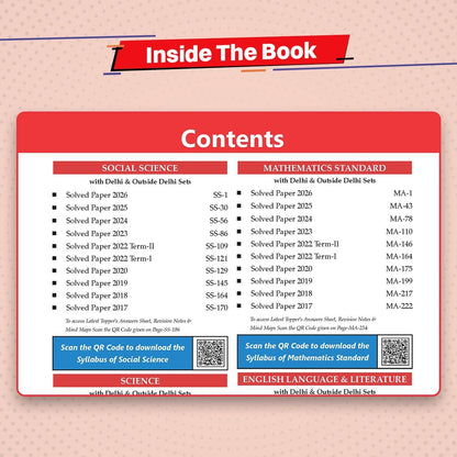 Oswaal CBSE 10 Previous Years Papers | Year-wise: Solved Papers (2017-2026) for Class 10 | Includes 2026 Papers (Delhi & Outside Delhi) - fully solved | NCERT & Competency-based questions | 2027 Exam