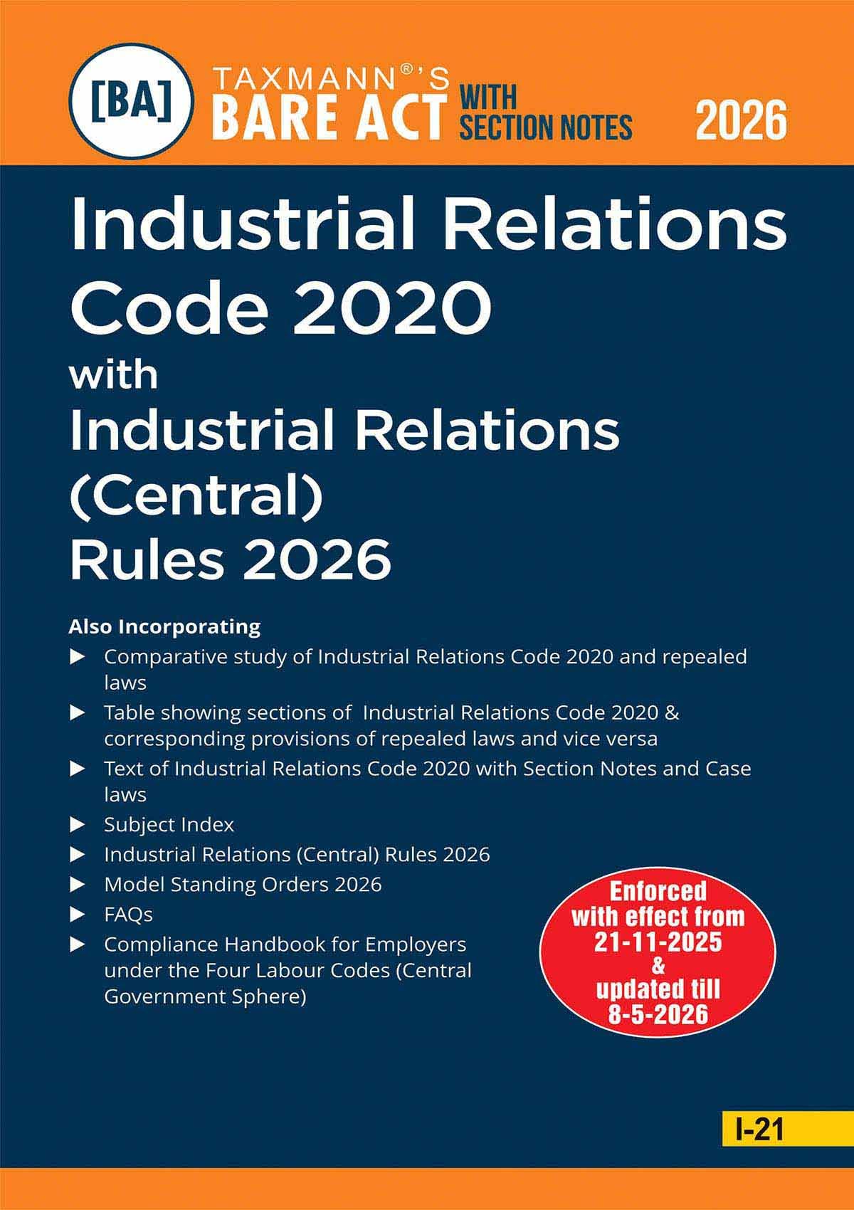 Taxmann's New Labour Codes with Central Rules COMBO [Bare Acts with Section Notes | 2026 Edition] – Code on Wages | IR | Social Security | OSHWC | 4 Books—with Case Laws | Comparative Studies | Others